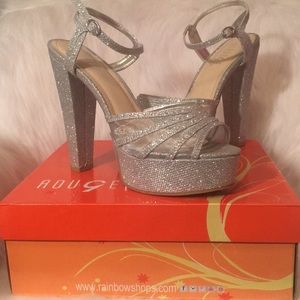 Silver Sparkly Heels